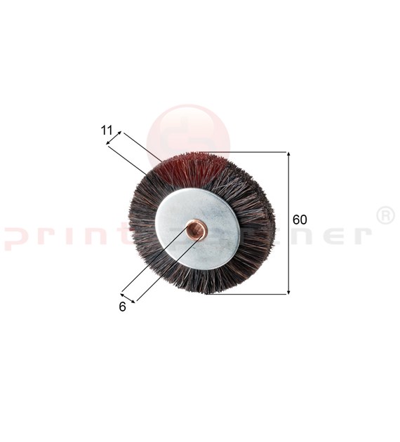 Brush wheel for Komori / Roland / Mabeg