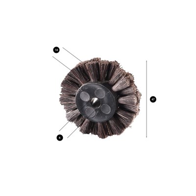 Brush wheel for Komori / Roland / Manroland