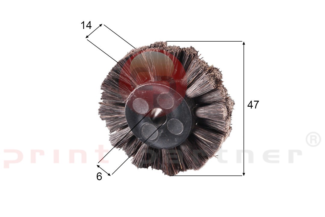 Brush wheel for Komori / Roland / Manroland