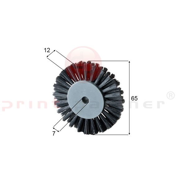 Brush wheel for Mitsubishi
